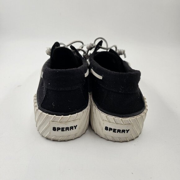 Sperry Women's Bahama 2.0 Black Platform Sneakers Size 11 - Picture 3 of 10